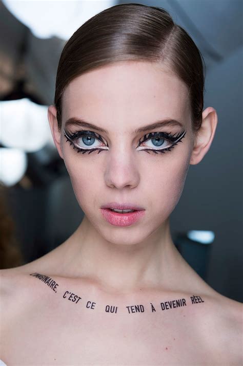 dior runway makeup